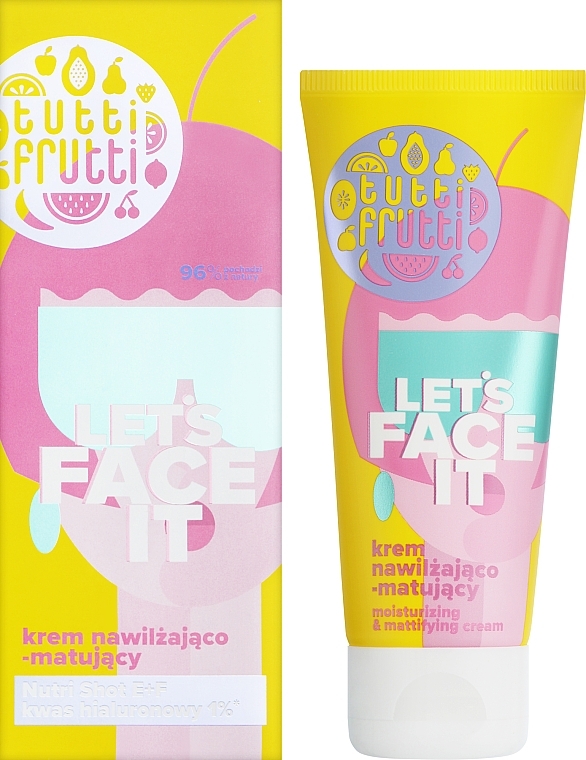 Увлажняющий и матирующий крем для лица - Farmona Tutti Frutti Let`s Face It Moisturizing & Mattifying Cream — фото N2