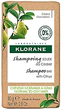 Твердый шампунь для волос - Klorane olid Shampoo with Citron — фото N1