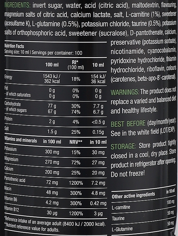 Харчова добавка в рідкій формі "Ізотонік" зі смаком апельсина - BiotechUSA Multi Hypotonic Drink  — фото N3