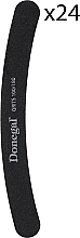Набор пилочек для ногтей 100/180, черные, 2078, 24 шт - Donegal — фото N1