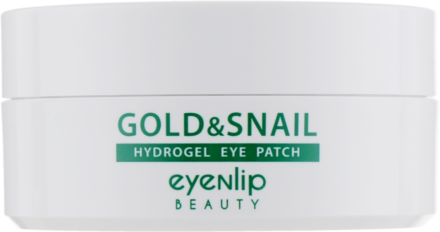 Гидрогелевые патчи для глаз с экстрактом золота и муцина улитки - Eyenlip Gold & Snail Hydrogel Eye Patch — фото N3