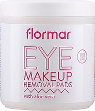 Диски для зняття макіяжу з очей з Алое-Вера - Flormar Eye Make-Up Removal Pads with Aloe-Vera — фото N1