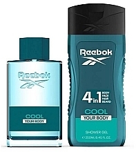 Reebok Cool Your Body - Набір (edt/100ml + sh/gel/250ml + bag/1pcs) — фото N2