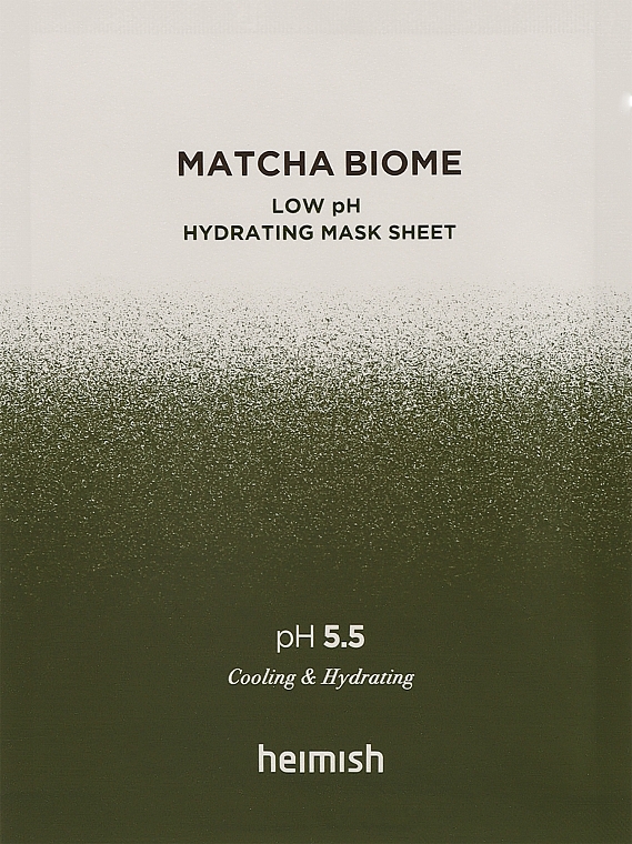 Тканевая маска для лица - Heimish Matcha Biome Low pH Hydrating Mask Sheet — фото N2