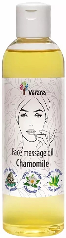 Масажна олія для обличчя "Ромашка" - Verana Face Massage Oil Chamomile — фото N2