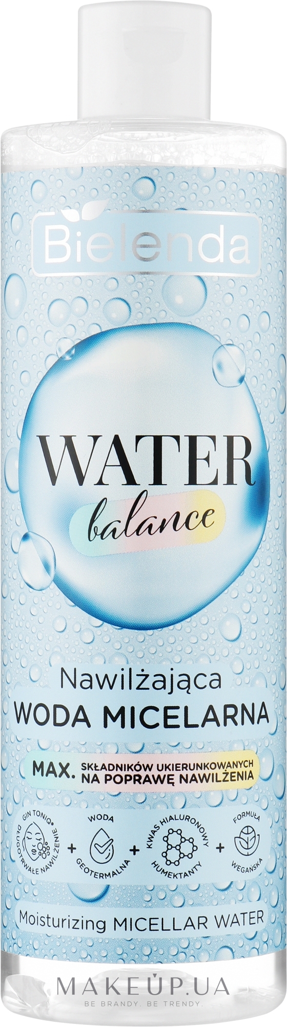 Увлажняющая мицеллярная вода для сухой кожи - Bielenda Water Balance Moisturizing Micellar Water — фото 400ml