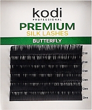 Накладные ресницы Butterfly Green C 0.15 (6 рядов: 12 мм) - Kodi Professional — фото N1