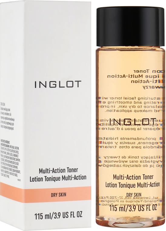 Тоник для сухой кожи лица - Inglot Multi-Action Toner Dry Skin