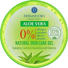 Гель "Алое вера" - Dermaflora 0% Aloe Vera Natural Skin Care Gel — фото N2