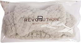 Косметическая повязка на голову, серая - Revolution Skincare Grey Headband — фото N3