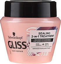 Маска для поврежденных волос с секущимися кончиками - Gliss Kur Hair Repair Sealing 2-in-1 Treatment — фото N1
