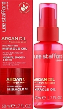 Арганова олія для волосся - Lee Stafford Argan Oil from Morocco Nourishing Miracle Oil — фото N2