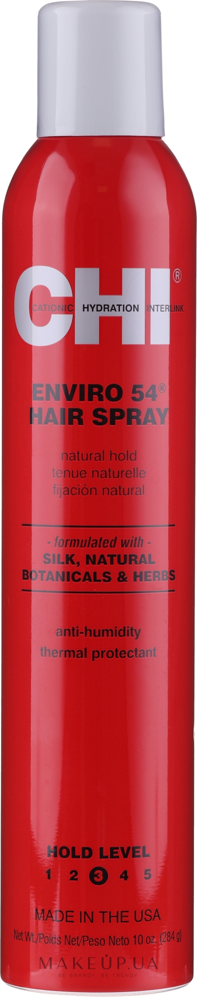 Лак для нормальної фіксації волосся - CHI Enviro 54 Natural Hold Hair Spray — фото 284g