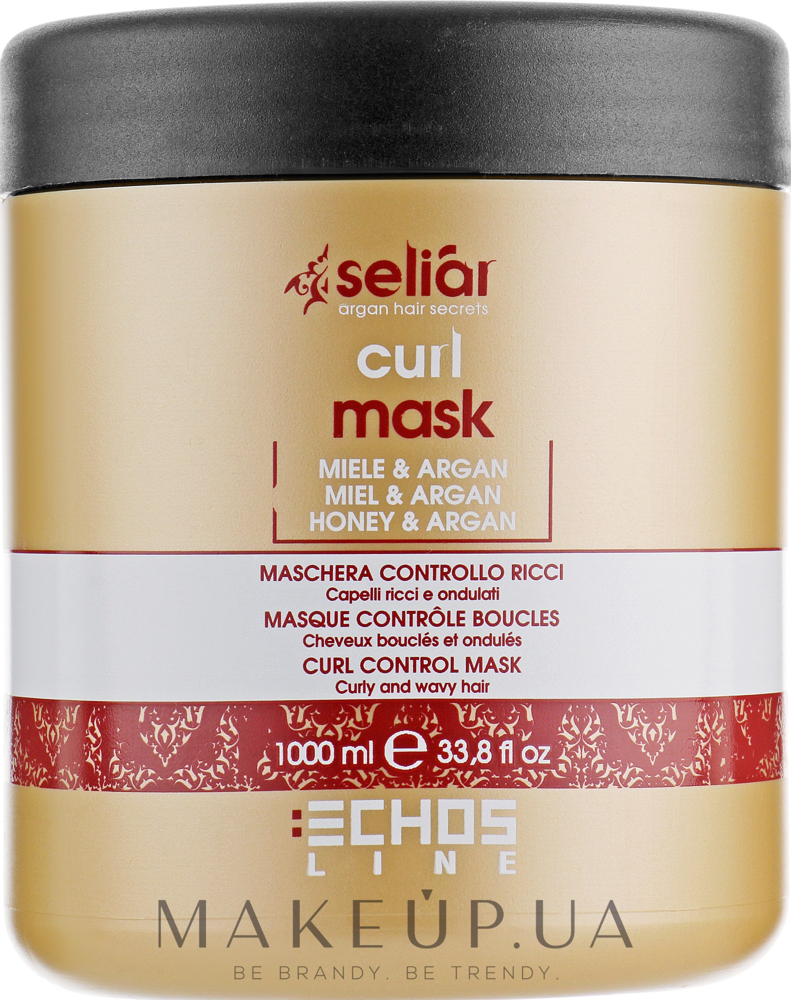 Маска для вьющихся волос - Echosline Seliar Curl Mask — фото 1000ml