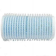 Бигуди-липучки с пенной основой, d28 мм, голубые, 12 шт - Xhair — фото N1
