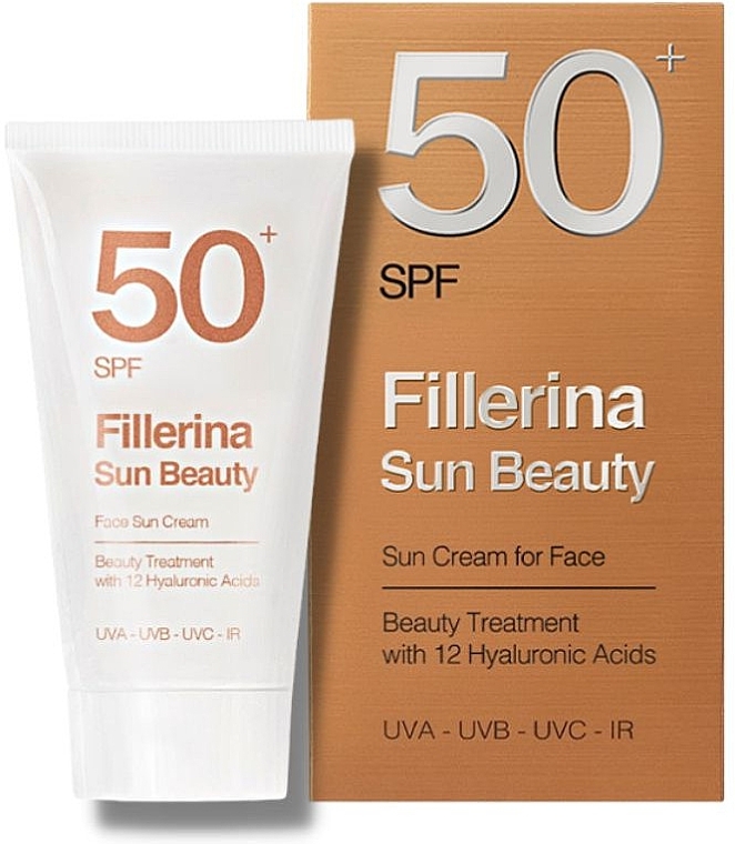 Солнцезащитный крем для лица - Fillerina Sun Beauty Face Sun Cream SPF50+ — фото N1
