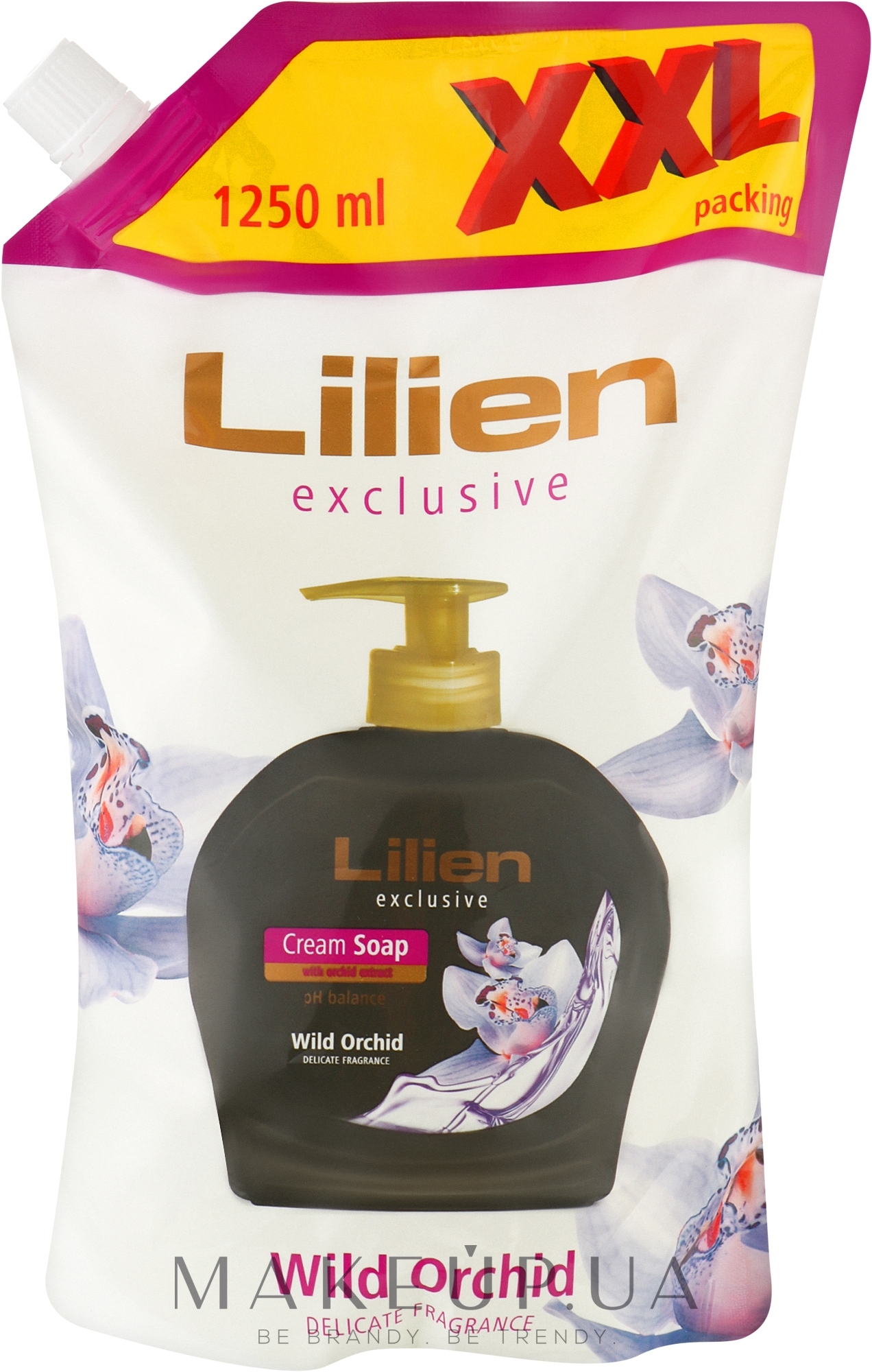 Жидкое крем-мыло "Дикая орхидея" - Lilien Wild Orchid Cream Soap Doypack — фото 1250ml