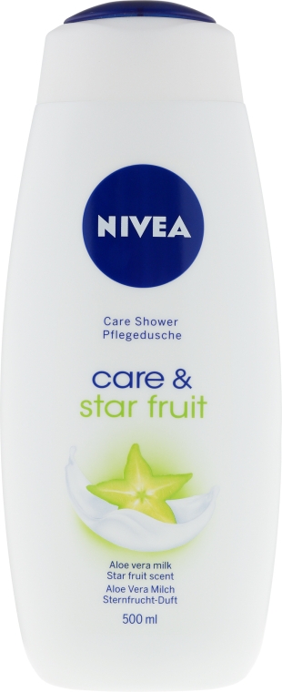 Крем-гель для душу - NIVEA Care & Star Fruit Shower Gel — фото N1