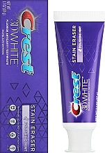 Отбеливающая зубная паста - Crest 3D White Stain Eraser Fresh Mint Whitening Toothpaste — фото N2