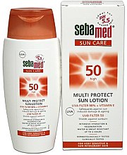 Солнцезащитный лосьон - Sebamed Multi Protect Sun Lotion SPF 50 — фото N1