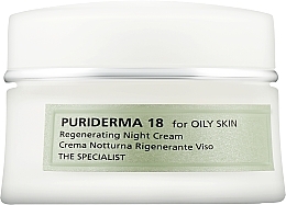 Ультралечебный ночной кислотный крем для проблемной кожи лица с акне и демодекозом - Beauty Spa The Specialist Puriderma 18 For Oily Skin — фото N1