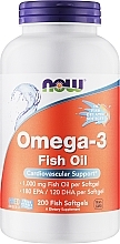 Молекулярно дистиллированные Омега 3 - Now Foods Molecularly Distilled Omega-3 Fish Softgels — фото N1