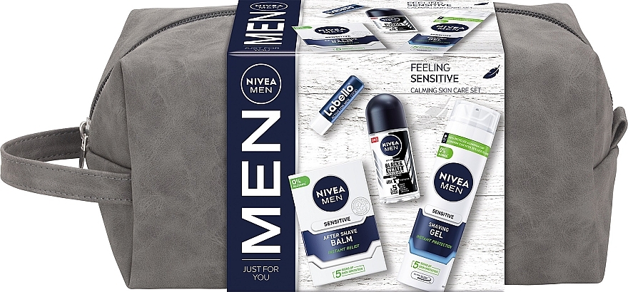 Набір, 5 продуктів - NIVEA MEN Feeling Sensitive Set — фото N1