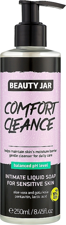 Жидкое мыло для интимной гигиены "Comfort Cleanse" - Beauty Jar Intimate Soap — фото N1