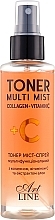 Духи, Парфюмерия, косметика Тонер мист-спрей для лица с коллагеном, витамином С и экстрактом алоэ - Art Line Toner Multi Mist Collagen + Vitamin C