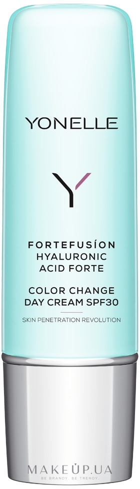 Денний крем з гіалуроновою кислотою SPF30 - Yonelle Fortefusíon Hyaluronic Acid Forte Color Change Day Cream SPF30 — фото 50ml