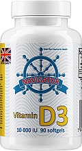 Парфумерія, косметика Вітамін D3, в капсулах - Navigator Vitamin D3 10000 IU