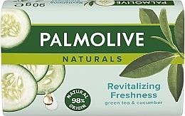 Твердое мыло "Зеленый чай и Огурец" увлажняющее - Palmolive Naturals — фото N3