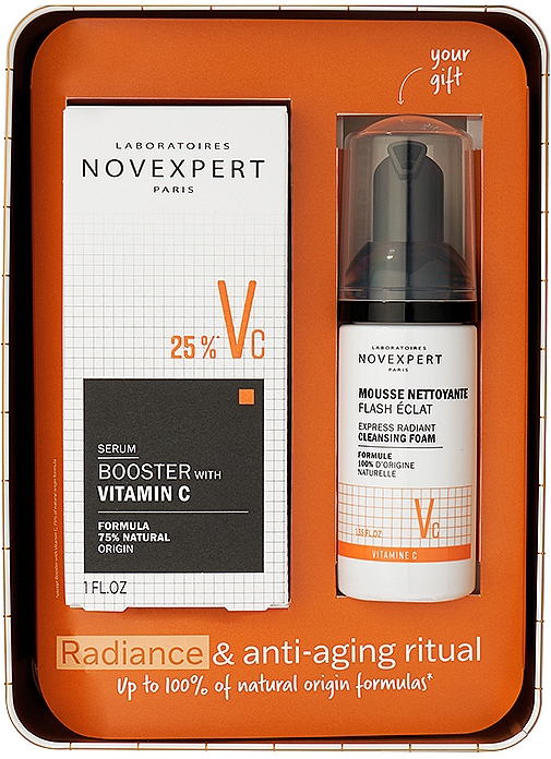 Набор - Novexpert Vitamin C (ser/30ml + foam/40/ml) — фото N1