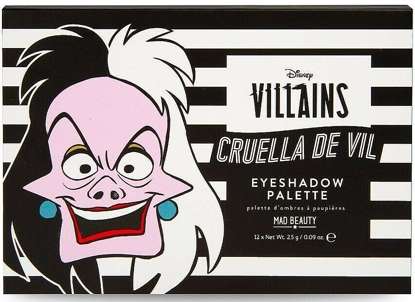 Палетка теней для век "Круэлла" - Mad Beauty Disney Cruella Eye Shadow Palette