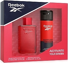 Reebok Activate Your Senses - Набір (edt/100ml + deo/spray/150ml) — фото N1