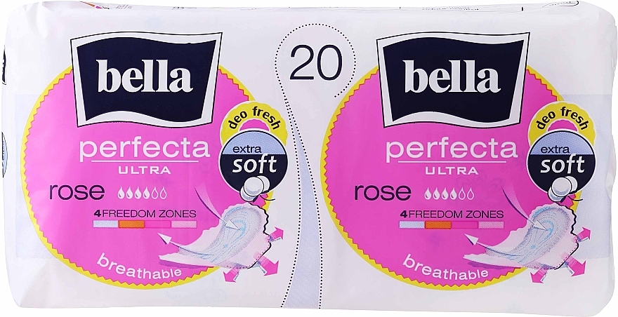 Прокладки Perfecta Rose Deo Fresh Soft Ultra, 10+10шт - Bella — фото N4