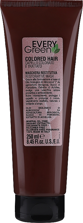 Маска для окрашенных и обработанных волос, с маслом абрикоса, томатным соком - Dikson EG Colored Hair — фото N3