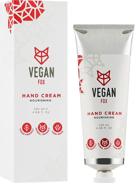 Крем для рук питательный - Vegan Fox Hand Moisturiser with Aloe Vera and Shea Butter — фото N2