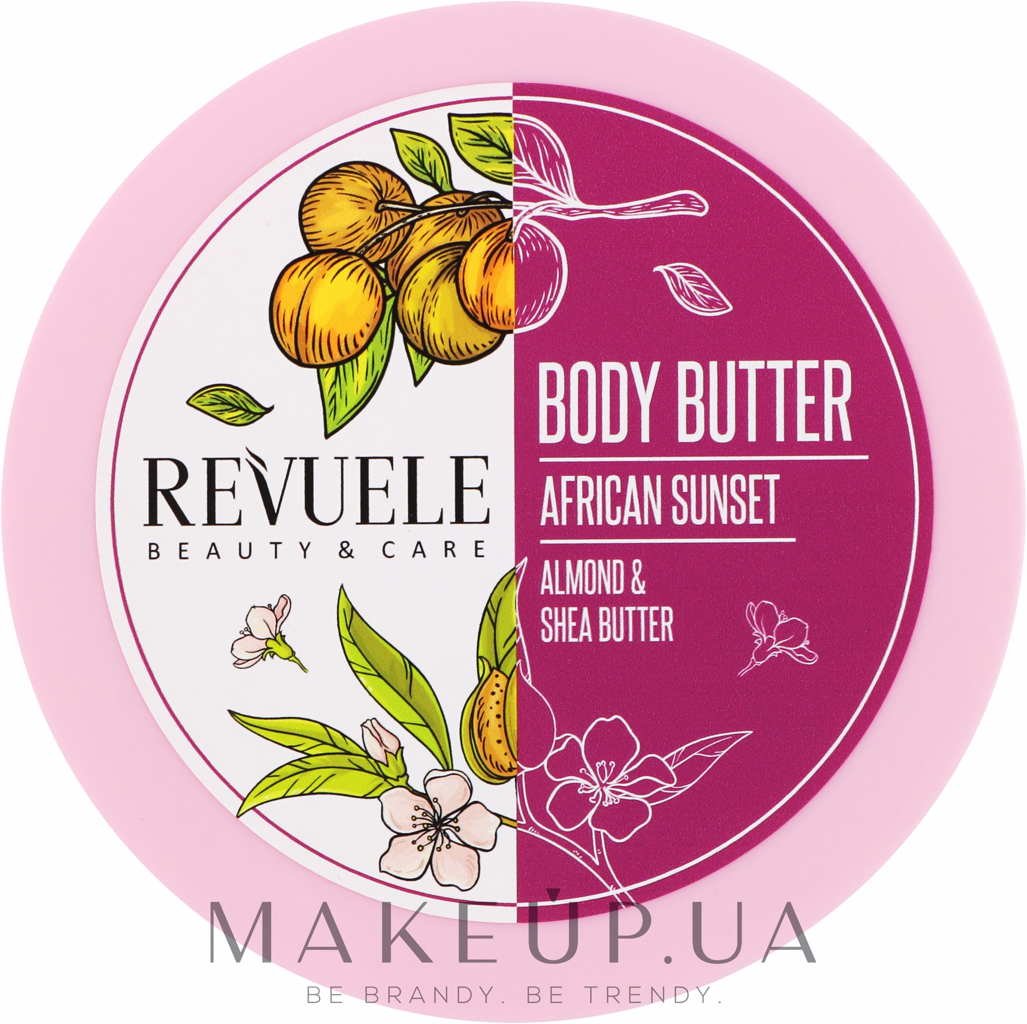 Батер для тіла "Мигдаль і ши" - Revuele African Sunset Almond & Shea Body Butter — фото 200ml