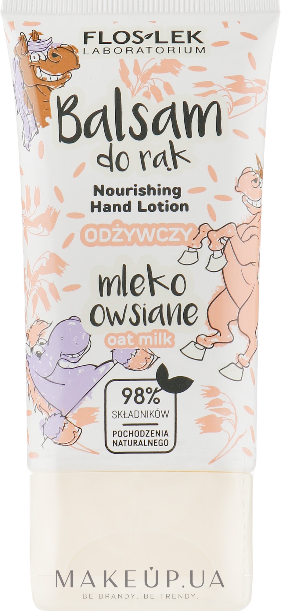 Лосьон для рук питательный "Овсяное молочко" - Floslek Nourishing Hand Lotion Oat Milk — фото 40ml
