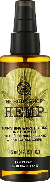 Олія для тіла - The Body Shop Hemp Nourishing & Protecting Dry Body Oil — фото N1
