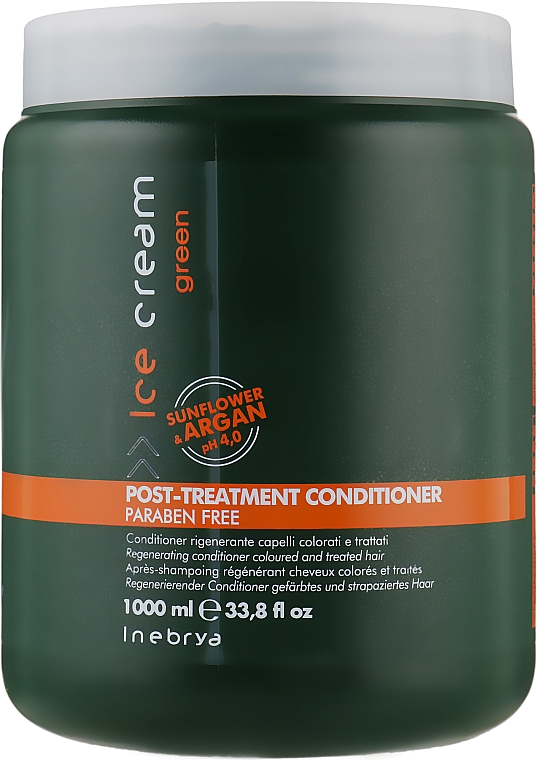 Відновлюючий кондиціонер для фарбованого волосся - Inebrya Green Ice Cream Post - Treatment Conditioner — фото N3