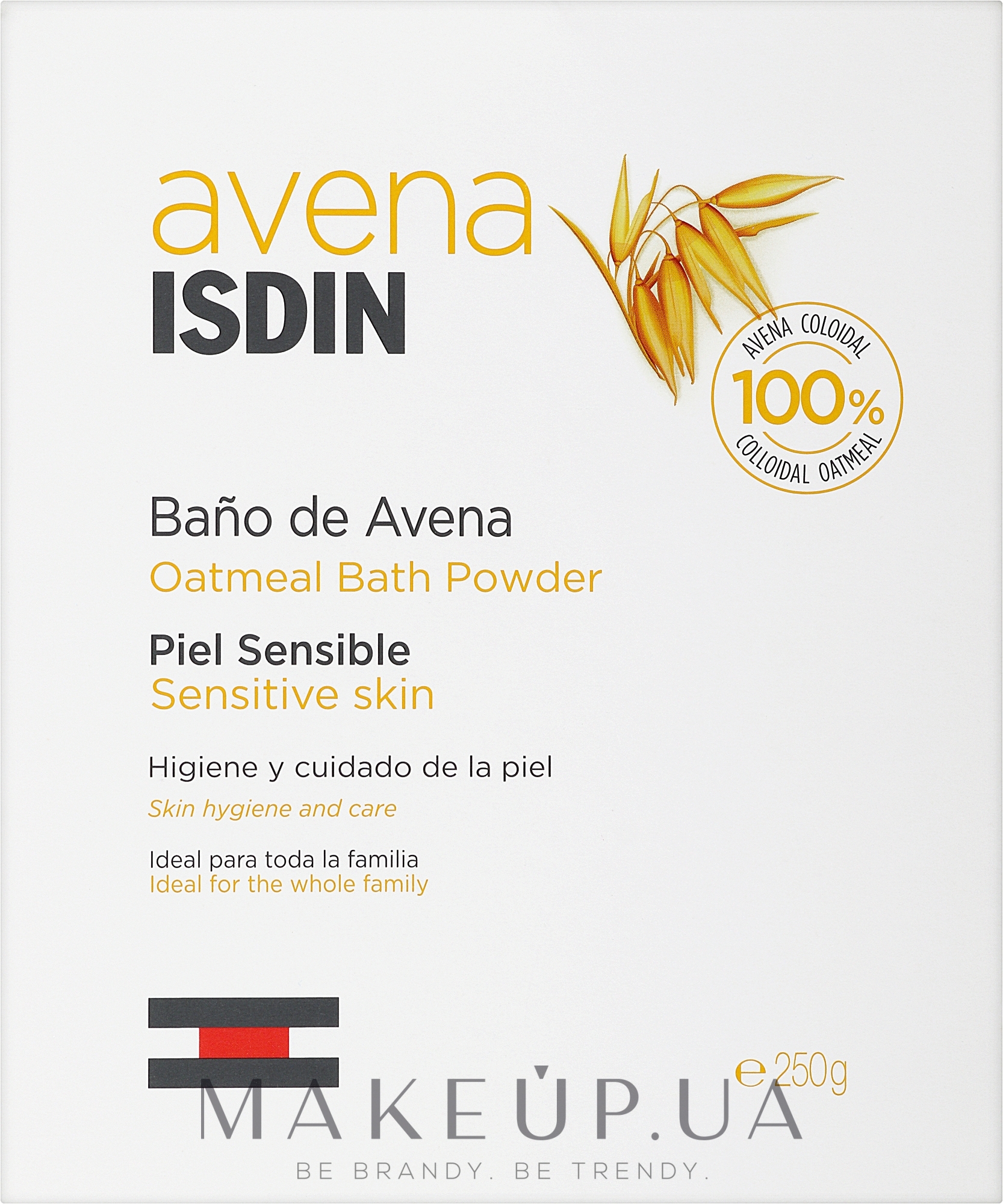 Вівсяні пластівці для ванни для чутливої шкіри  - Isdin Avena Oats Bath Sensitive Skin — фото 250g