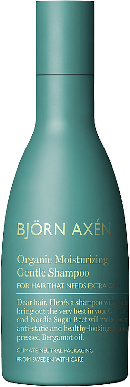 Зволожувальний шампунь для волосся - BjOrn AxEn Organic Moisturizing Gentle Shampoo — фото N1