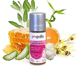 Дезодорант кульковий - Propolia Hamamelis Honey & Alum Crystal Roll-On Deodorant — фото N2