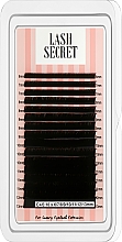 Накладные ресницы, черные, 16 линий (mix, 0,1, C + , 6-13) - Lash Secret — фото N1