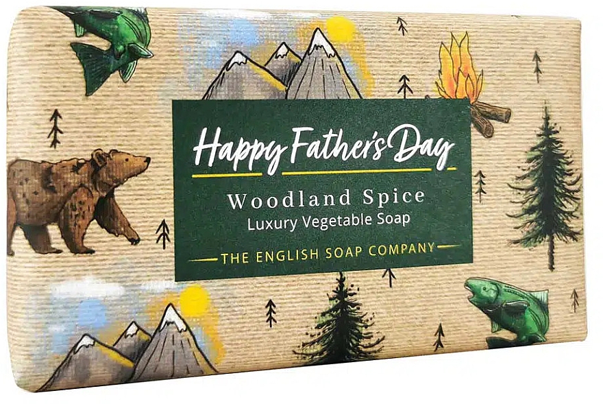 Мило "День батька" - The English Soap Company Occasions Collection Woodland Spice Father’s Day Soap — фото N1