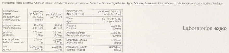 Вітаміни "Вага контроль, артишок" - Mesoestetic Grascontrol Extracto Alcachofa — фото N4