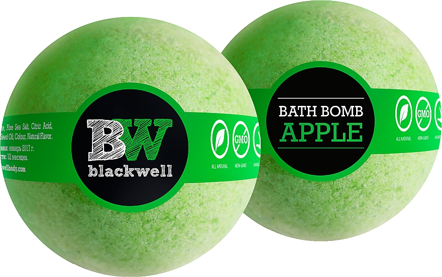 Бомбочка для ванны "Яблоко" - Blackwell Bath Bomb Apple — фото N2