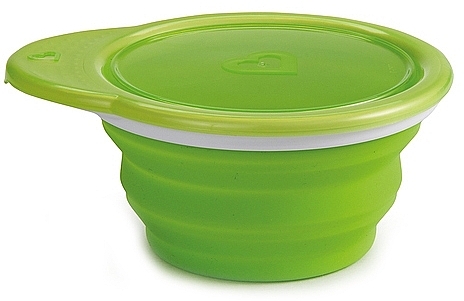 Тарелка дорожная, зеленая - Munchkin Go Bowl — фото N1